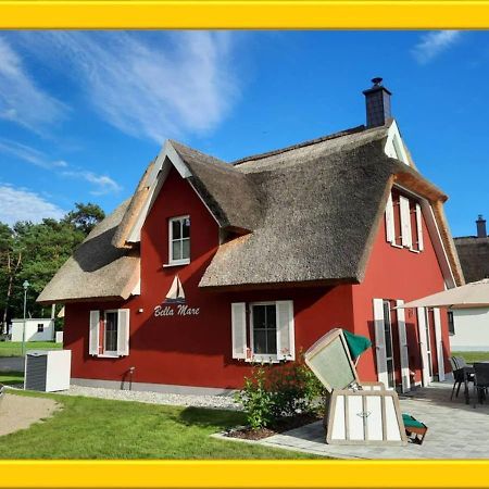 Reetdach-Ostseeferienhaus Bella Mare, Insel Usedom Zirchow Exterior foto