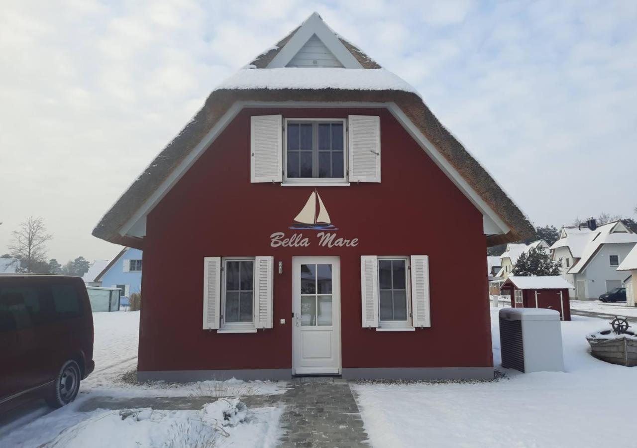 Reetdach-Ostseeferienhaus Bella Mare, Insel Usedom Zirchow Exterior foto
