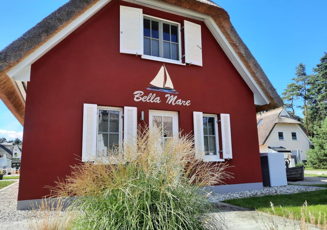 Reetdach-Ostseeferienhaus Bella Mare, Insel Usedom Zirchow Exterior foto