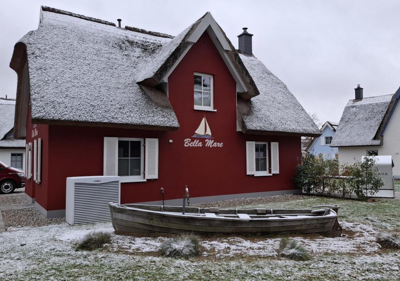 Reetdach-Ostseeferienhaus Bella Mare, Insel Usedom Zirchow Exterior foto