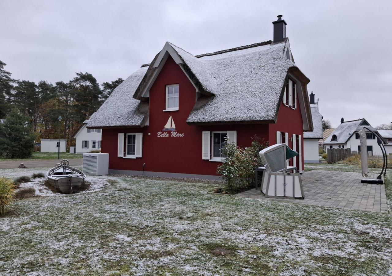 Reetdach-Ostseeferienhaus Bella Mare, Insel Usedom Zirchow Exterior foto